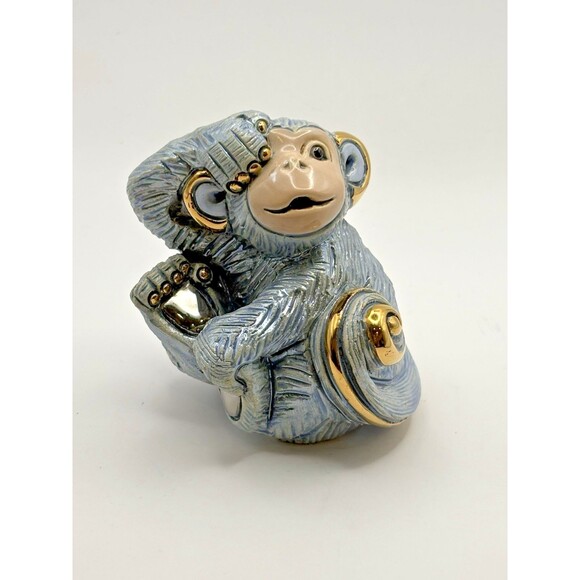 DeRosa Rinconada Family Figurine Baby Monkey-Zodiac 2016 F386 Used with Box - Picture 2 of 13